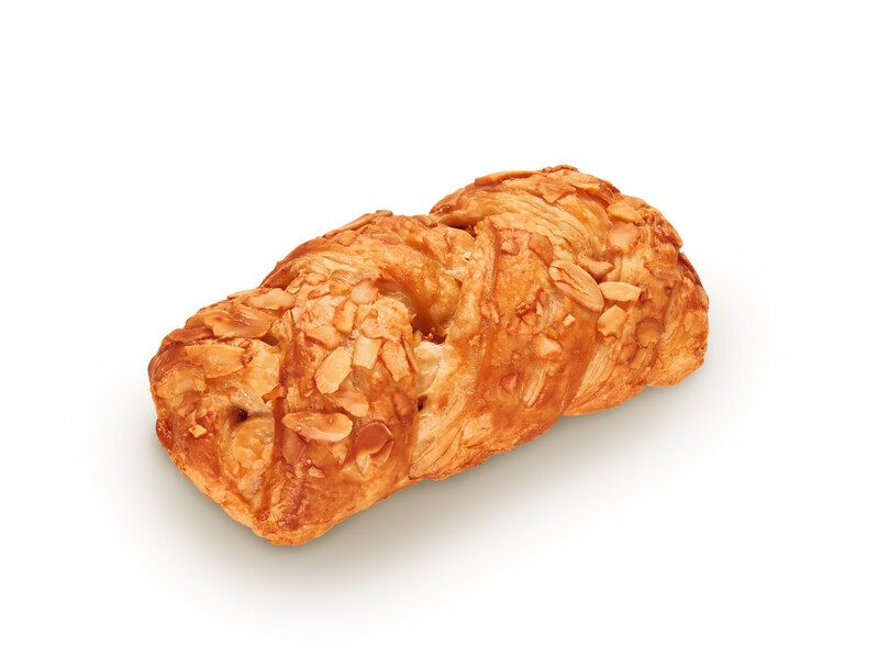 Treccia caramello salato e mandorle